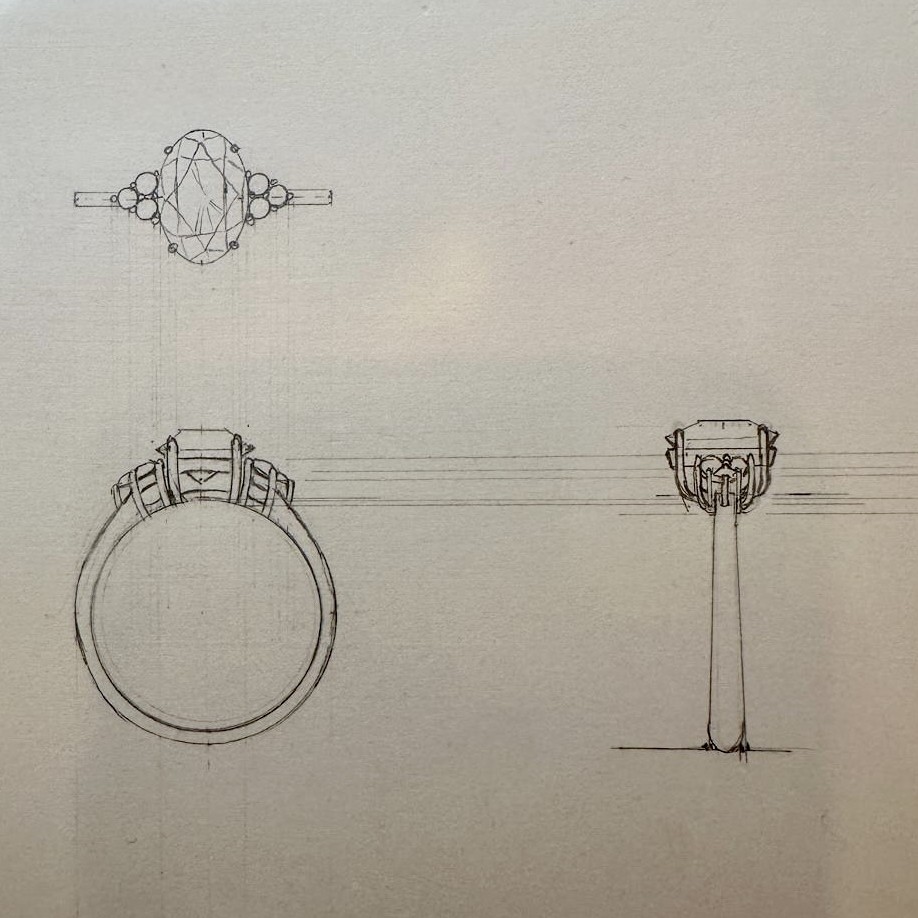 drawing of a ring