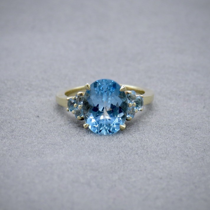 a blue topaz ring