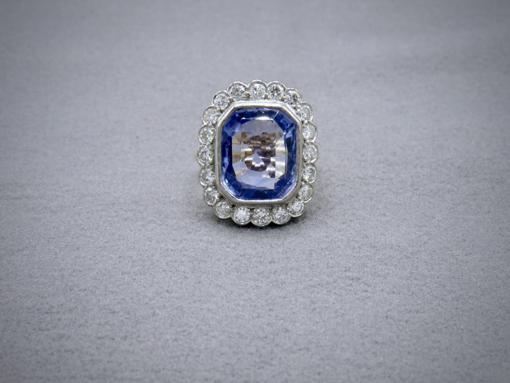 Sapphire and Diamond ring