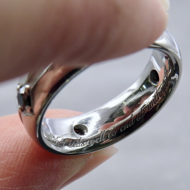 wedding ring with engraving