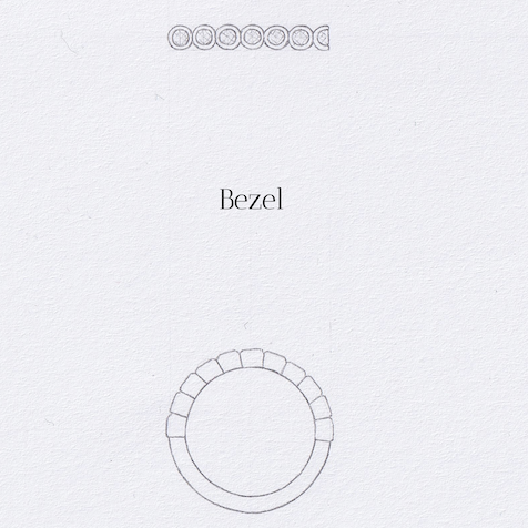 bezel setting drawing