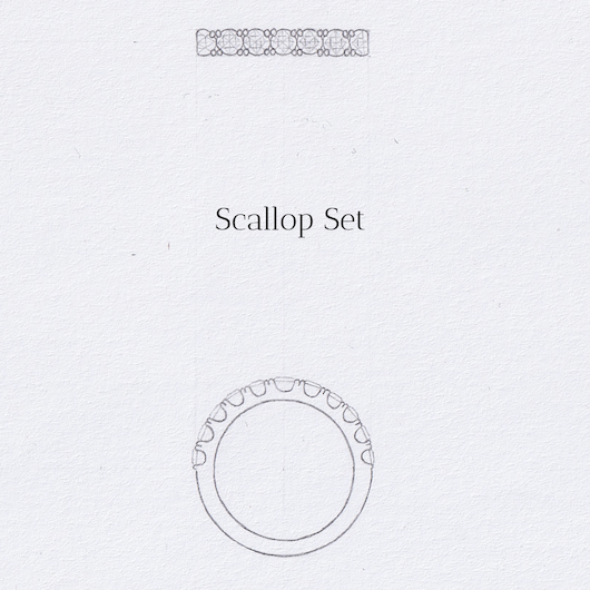 scallop setting drawing