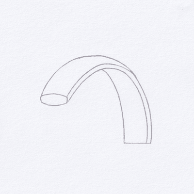 cut through drawing of a court profile ring