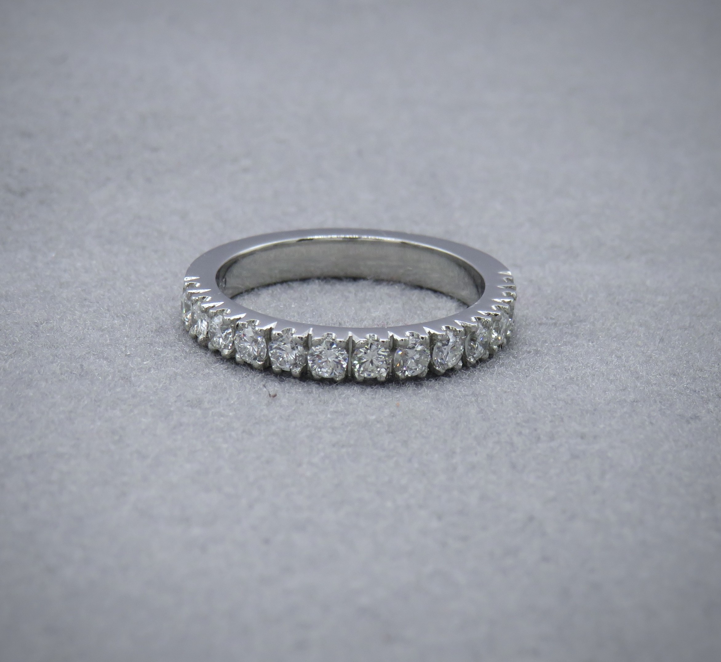 Diamond half eternity band