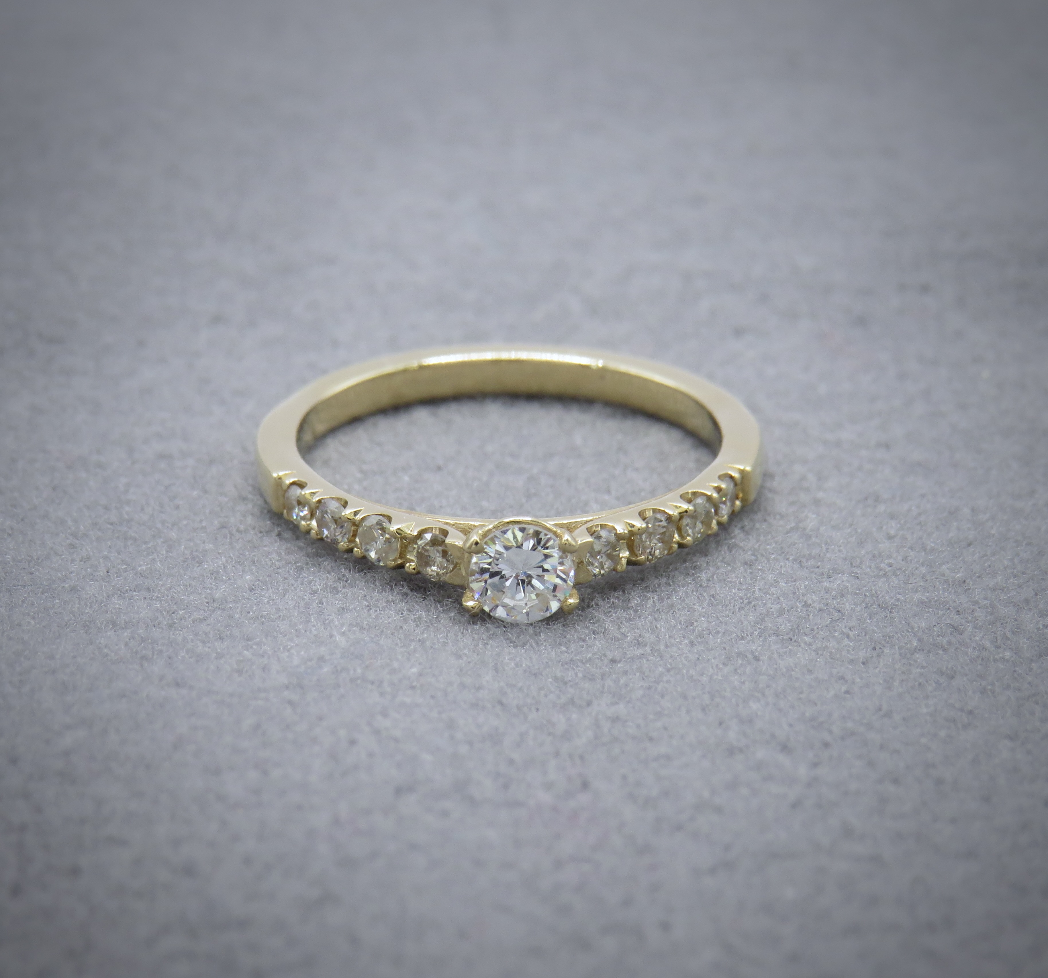 Yellow Gold and Diamond ring