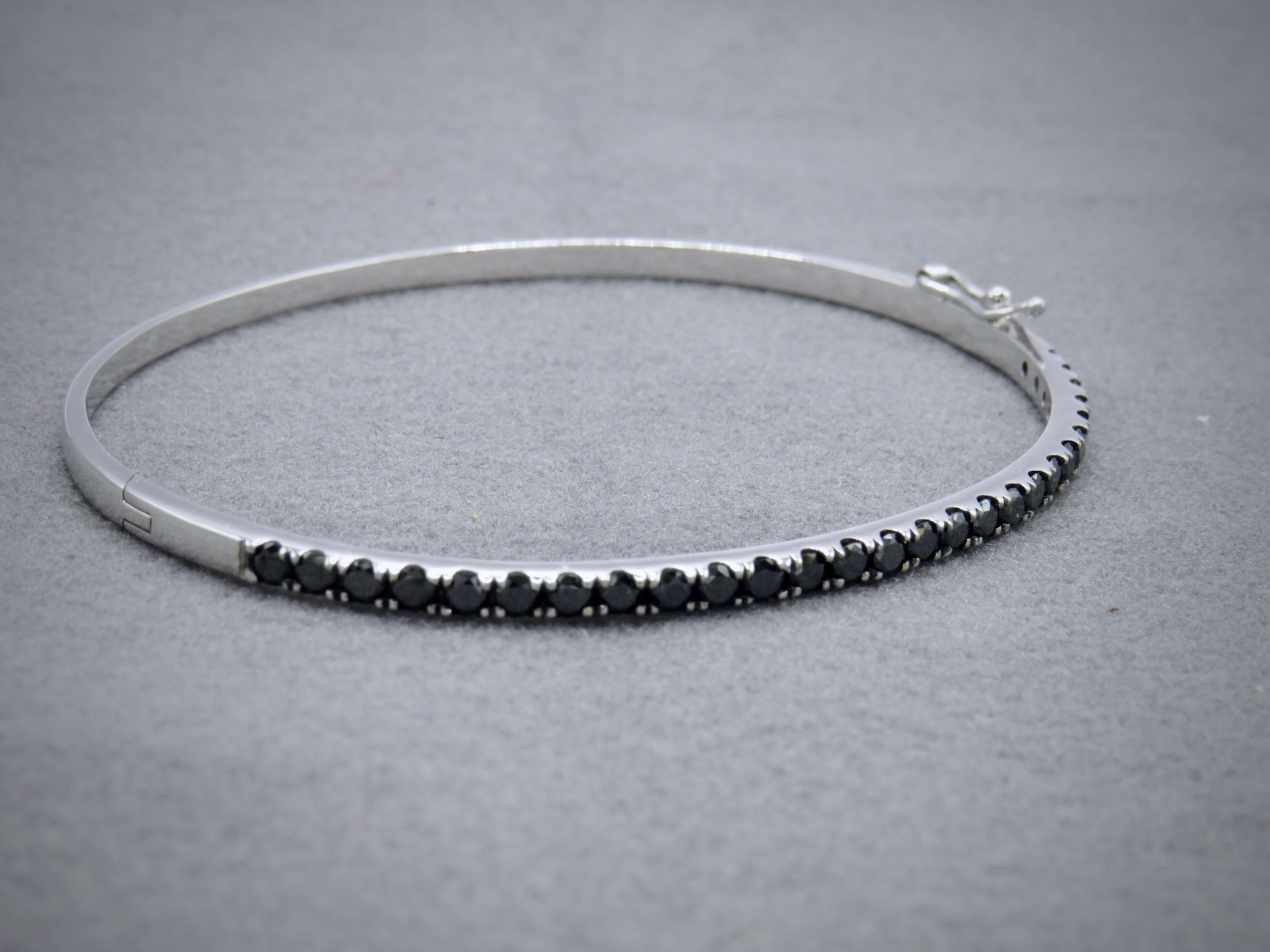 black diamond bangle